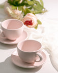 Set Taza latte con Plato | Soft Pink