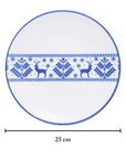 Vajilla de Porcelana 16 pz | Reno navideño