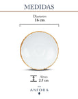 Set de 2 Tazas con Plato | Colección Artisan
