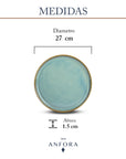 Plato Trinche 27 cm | Plana Caribe
