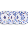 Set 4 Platos Hondo 20 cm Laila Navidad Luces