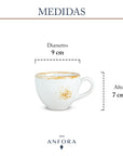 Set de 2 Tazas Capuchino con Plato | Colección Artisan