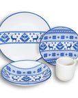 Vajilla de Porcelana 16 pz | Reno navideño
