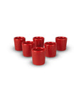 Set de 6 mezcaleros de Cerámica Rojo Brillante