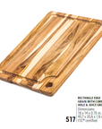517 Marine, Rectangle Edge Grain | Teakhaus