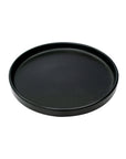 Plato Trinche Negro Mate 19 cm | Mediterráneo