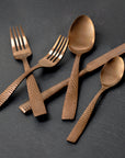 Set de 6 piezas Tenedor Ensalada 18 cm | Parma Gold Rose