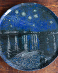 Plato Trinche 30 cm Noche Estrellada Sobre el Ródano | Van Gogh