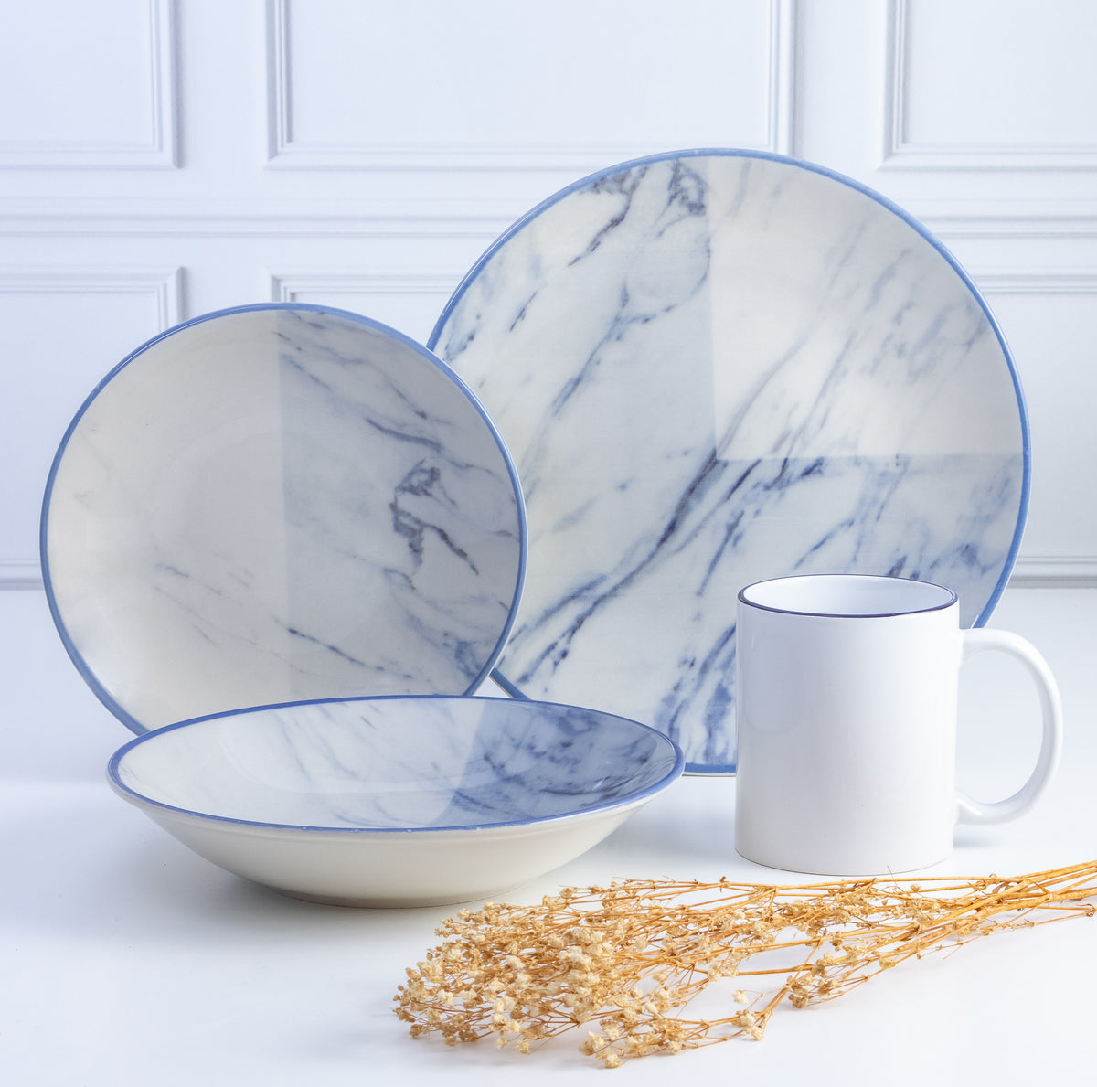 Vajilla de Porcelana 16 piezas | Sierra Cantera
