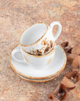 Set de 2 Tazas con Plato | Colección Artisan