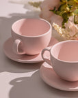 Set Taza latte con Plato | Soft Pink