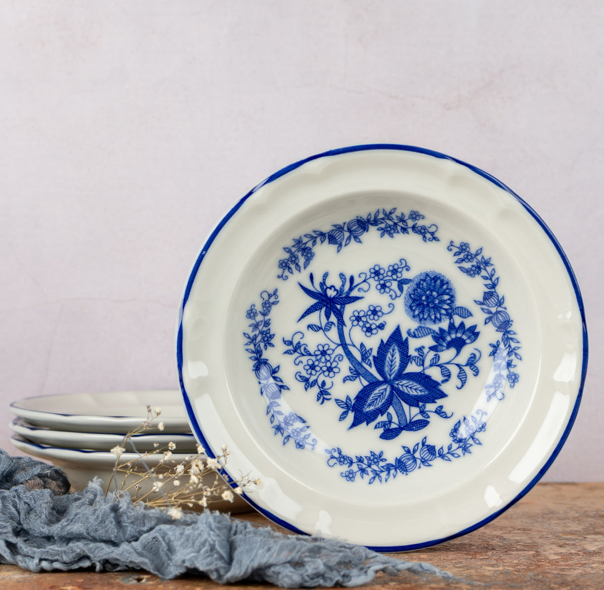 Set de 4 Platos Avenero 20 cm | Carola Azulejo