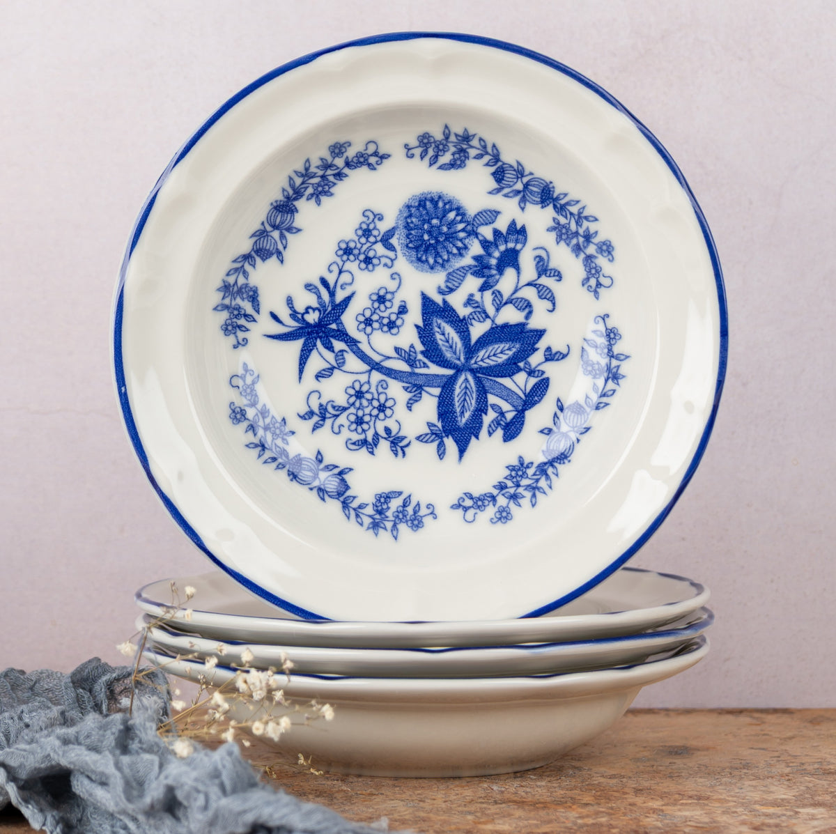 Set de 4 Platos Avenero 20 cm | Carola Azulejo