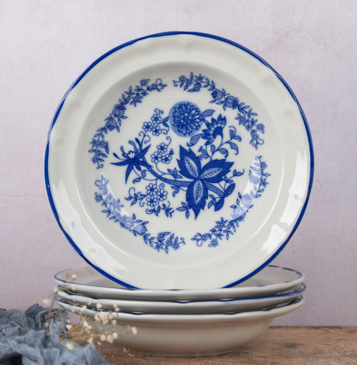 Set de 4 Platos Avenero 20 cm | Carola Azulejo
