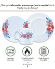 Vajilla de Porcelana 12 piezas | Eva