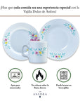 Vajilla de Porcelana 12 piezas | Dulce