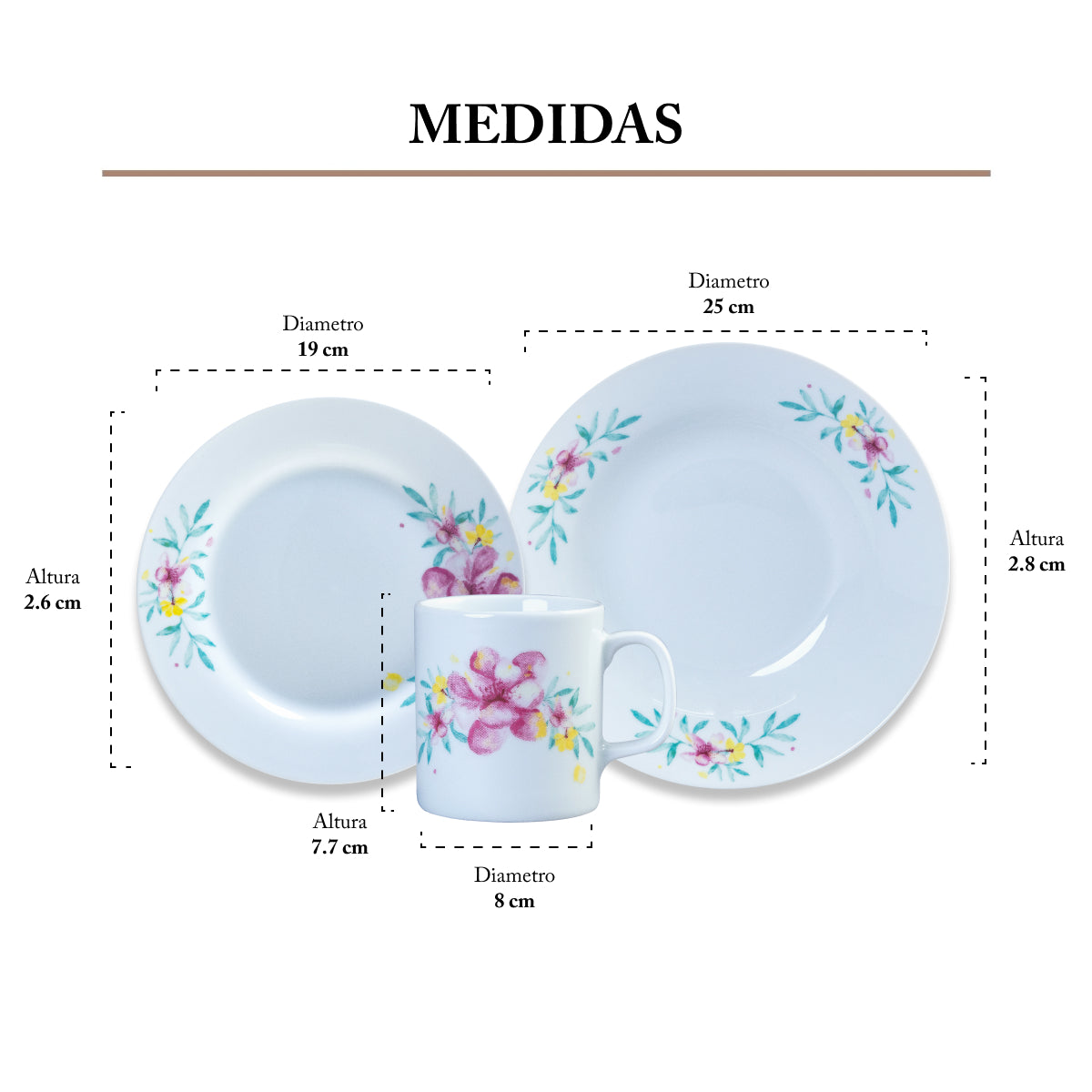 Porcelain Tableware 9 pieces | Sweet
