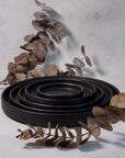 Plato Trinche Negro Mate 10 cm | Mediterráneo