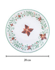 Set 4 Platos Hondo 20 cm Laila Noche Buena