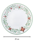 Set 4 Platos Trinche 25 cm Laila Noche Buena