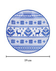 Vajilla de Porcelana 16 pz | Reno navideño