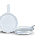 Set de 2 Sartenetas De Porcelana Redondas Blancas Anfora Blanco Polar