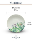 Vajilla de Porcelana 16 piezas | Tropical