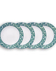 Set 4 Platos Hondo 20 cm Laila Navidad Verde