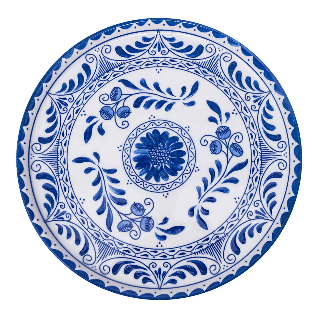 Plato Trinche Plana 32 cm Azul Cobalto | Motiva 2.0