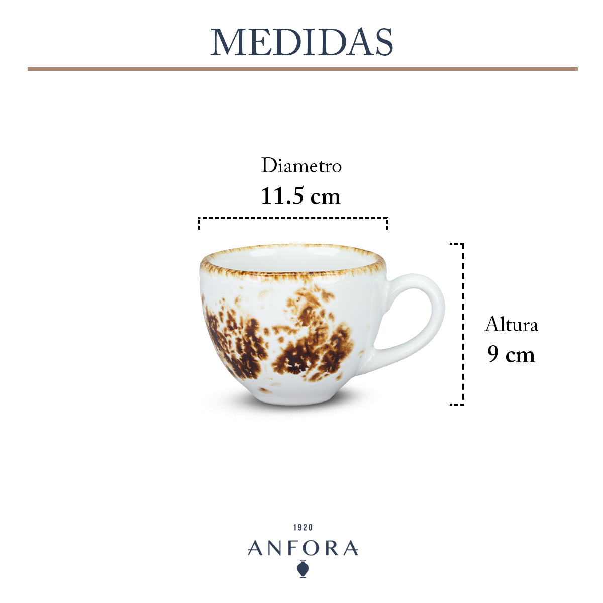 Set de 2 Tazas con Plato | Colección Artisan
