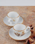 Set de 2 Tazas con Plato | Colección Artisan