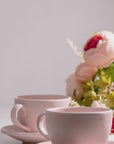 Set Taza latte con Plato | Soft Pink