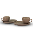 Set de 2 Tazas con Plato | Colección Eco-Ceramics