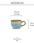 Taza Espresso 88 ml | Plana Caribe