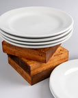 Set de 6 Platos Trinche Blanco Polar de 26 cm | Anfora