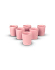 Set de 6 mezcaleros de Cerámica Rosa Mate