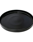 Plato Trinche Negro Mate 23 cm | Mediterráneo