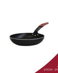 Sartén de Aluminio Profesional c/ Mango Acero Funda de Silicón, 20 cm/3.5 mm