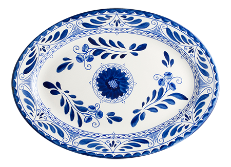 12 1/4” Oval Platter | Talavera Type