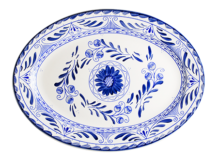Platón Oval Anfora de 38 cm | Talavera
