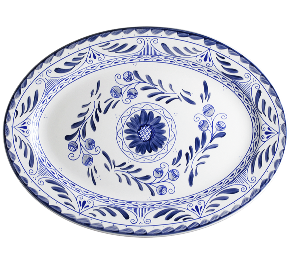 Platón Oval Anfora de 38 cm | Talavera
